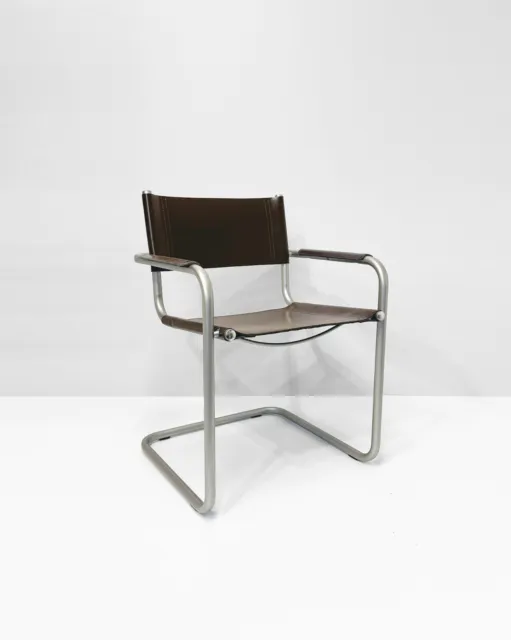 Mart Stam 1970s Brown 1-06G B34 Cantilever Chair