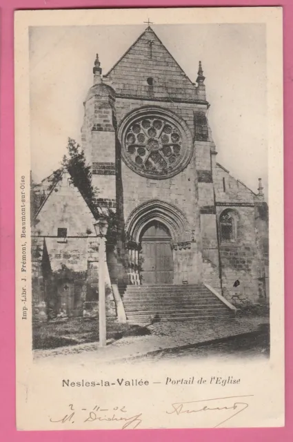 95 - NESLES LA VALLEE - Church Portal