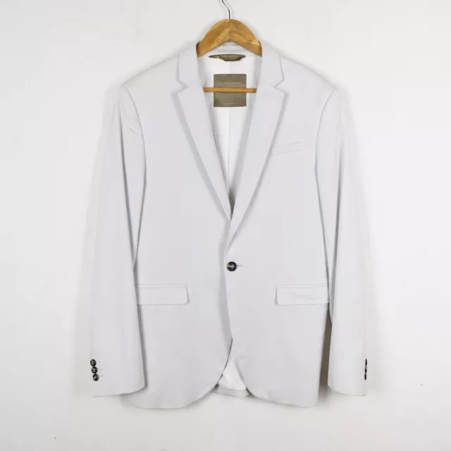 Giacca ZARA Taglia 48EU Uomo Classica Bianca Completo Man Blazer Jacket Elegante