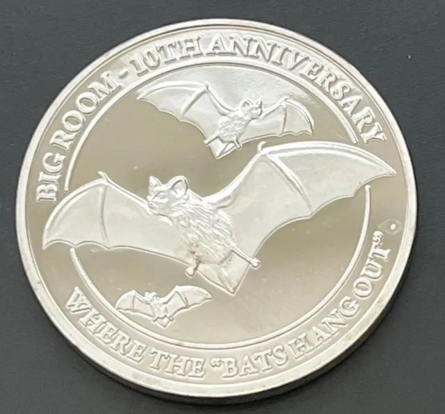 Kartchner Caverns State Park Big Room 10th Anniversary Token Medal Bat Arizona