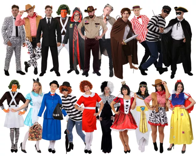 Adults World Book Day Costume School Storybook Movie Ladies Mens Fancy Dress Lot