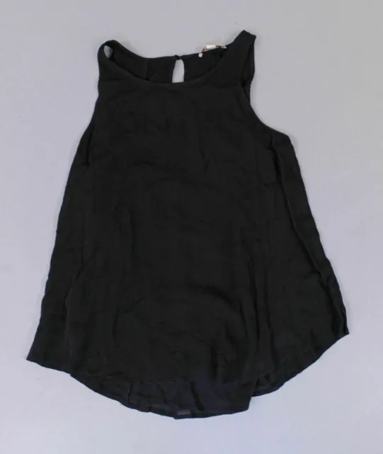 Ella Moss Women's Clasp Back Casual Sleeveless Tank Top MW7 Black XS