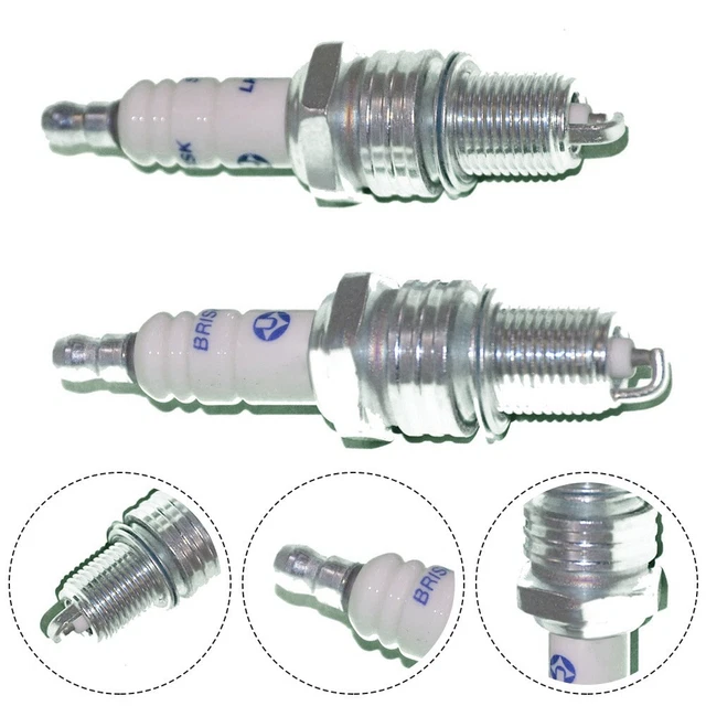 2PC Allumage Prise Haute Qualité Pièce de Rechange F7RTC for Hecht brast Gazon