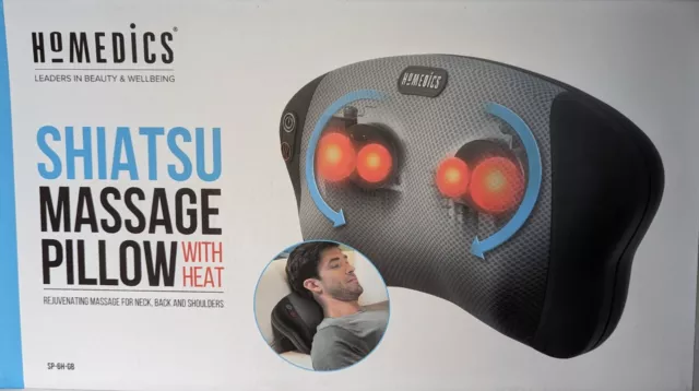 HOMEDICS SP6HGB DUAL Shiatsu Pillow Back Shoulder Massager with