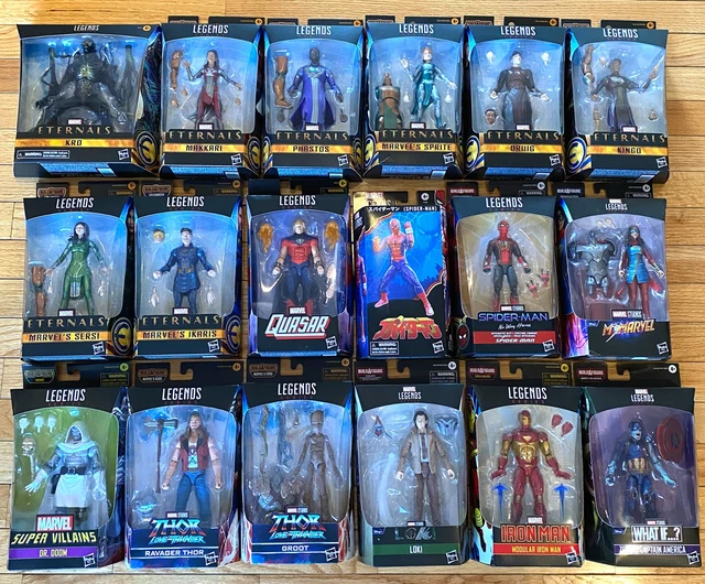 Marvel Legends 18 Figure LOT Eternals LOKI Spider-Man DR.DOOM Iron Man THOR ++
