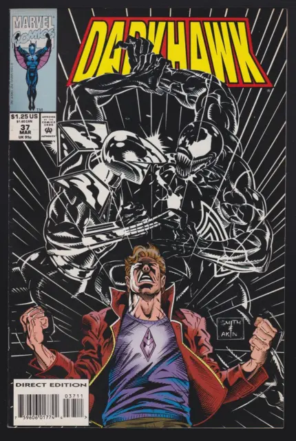 Darkhawk #37 vs Venom VF/NM 9.0 Marvel Comic - Mar 1994 Tod Smith