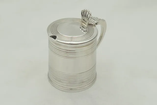 Rare George Iv Hm Sterling Silver Tankard Mustard Pot 1825 3