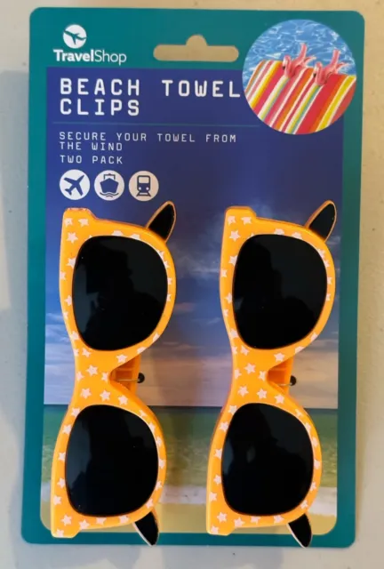 Sunglasses - Beach Towel Clips (BOCA style clips/pegs for sun loungers etc) BN