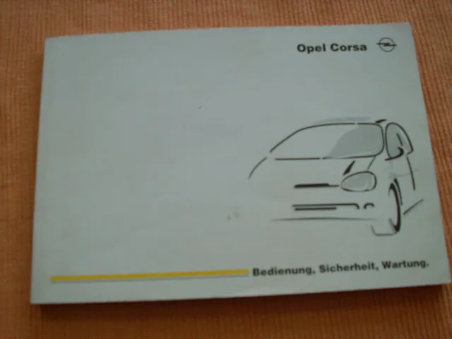 Betriebsanleitung Opel Corsa B, Stand 1998
