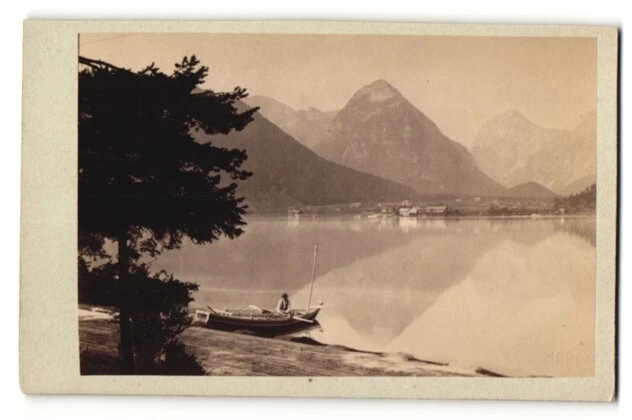 Fotografie Ferd. Finsterlin, München, Ansicht Achensee, gegen Pertisau