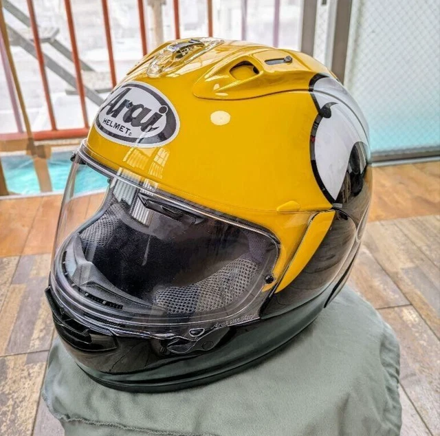 Arai Full Face Helmet RX-7X Kenny Roberts Model Size L 59-60cm Yellow JAPAN