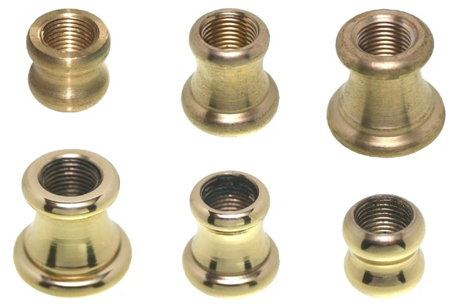 Verbindungsmuffe M 10x1 Mit Innengewinde – Messing Poliert Oder Chrom
