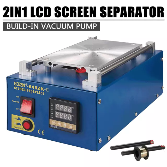 7" Zoll Vacuum LCD Bildschirm Reparatur Machine 2in1 Handy Screen Separator 550W