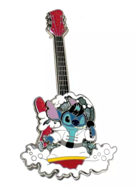 Retired Disney Pin ✿ Stitch Dressed as Elvis Costume Guitar NEW Rare Pin-on-pin