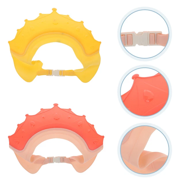 2 Pcs Polypropylene (pp) Shampoo Cap Child Baby Safety Shower Hat Bathing