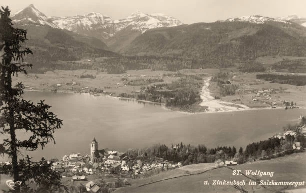 ST WOLFGANG AND Zinkenbach at Wolfgangsee Austria 1930 Old Photo EUR 6