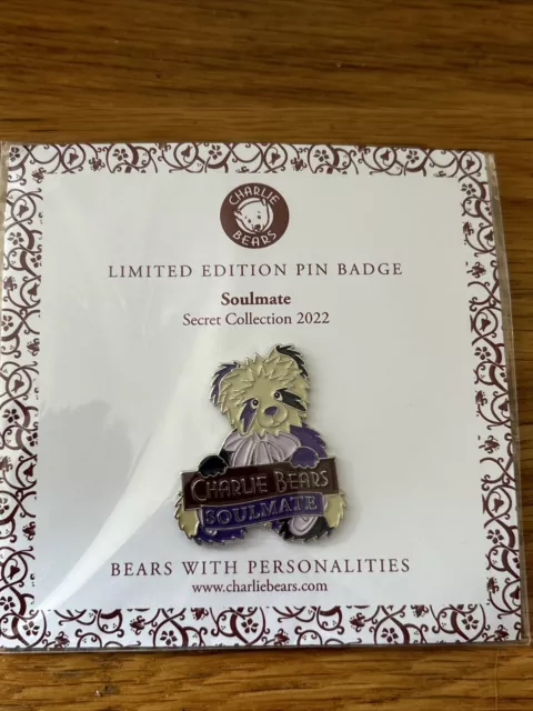 Charlie Bears Soulmate geheime Sammlung Pin Abzeichen Ltd Edition