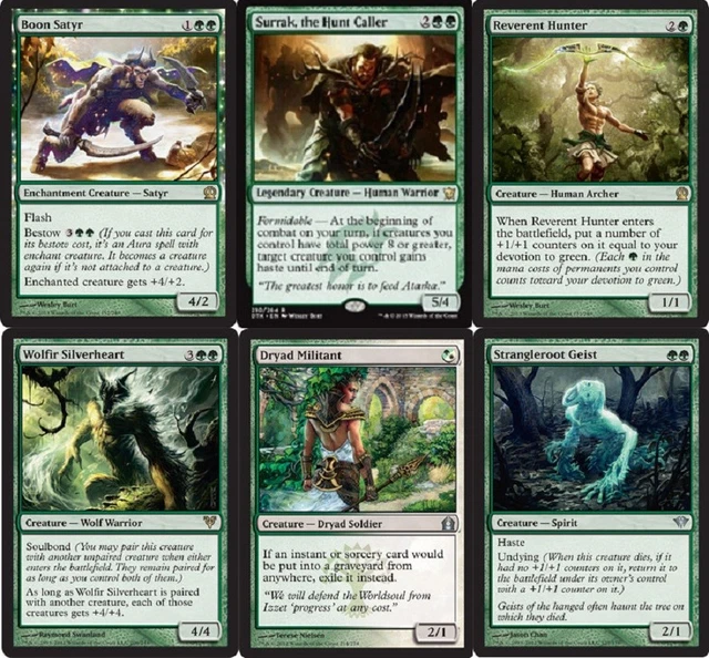 MONO (GREEN) STOMPY Deck - Surrak - Boon Satyr Magic Gathering - MTG 60  Cards $31.95 - PicClick