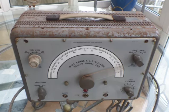 VINTAGE TAYLOR 191A WIDE RANGE R.C. OSCILLATORE per prosciutto radio wireless hifi negozio