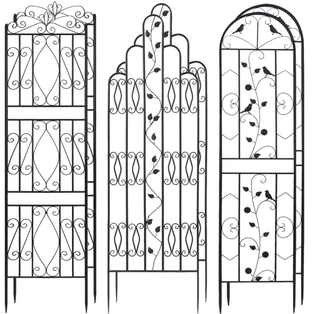 XXL Rankgitter Garten Kletterhilfe Pflanzen Rankhilfe 2er Set Metall Gartenzaun