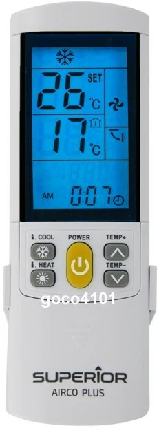 Replacement Universal Mitsubishi Heavy Industries Ac Air Conditioner Remote Mhi