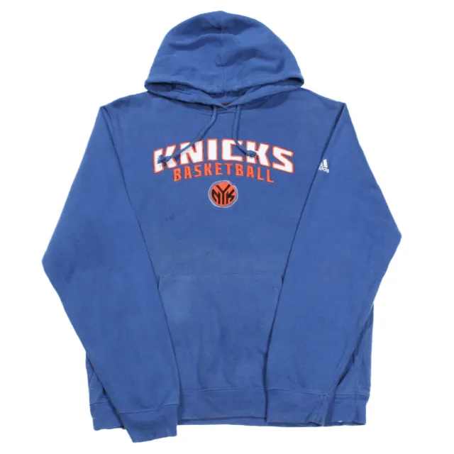 ADIDAS Knicks Hoodie Medium Jumper Top Basketball Nba Vintage New York AQ98