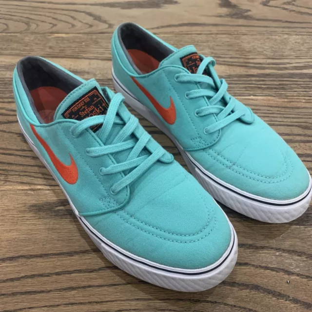 Nike SB ZOOM AIR STEFAN JANOSKI Canvas Mint Green Size 9 Mens 615957-300