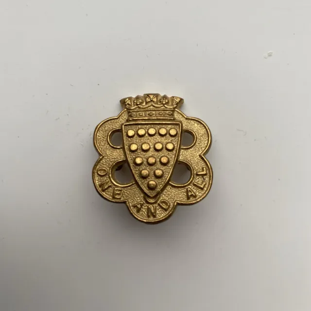 Duke Of Cornwall’s Light Infantry Gun Metal Collar Badge