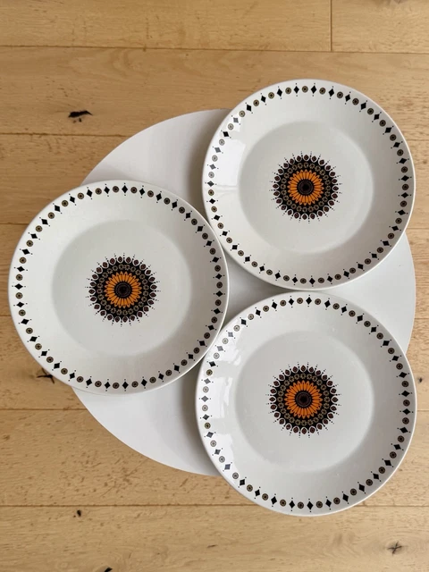 Set x 4 J & G Meakin Studio Ironstone Poppy tazón de desayuno