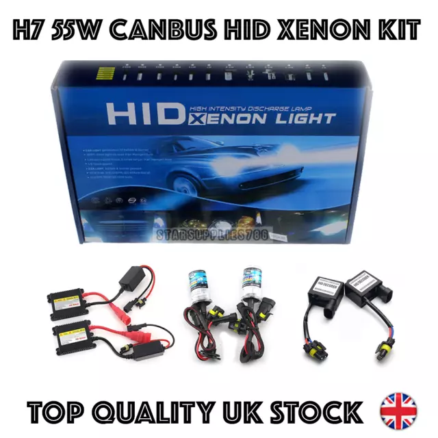 New Canbus H7 55W Hid Xenon Conversion Slim Kit 6000K White Error Free