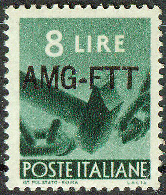 Italy AMG-FTT Trieste Zone A 1949, 8L Dark Green Democracy Mi.# 85, MNH