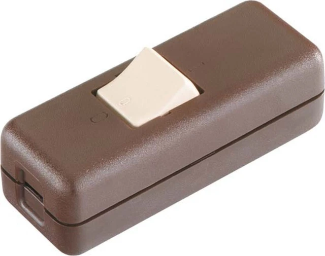 Interruttore intermedio cavo Bachmann 924.053 marrone interruttore a cavo/dimmer plastica