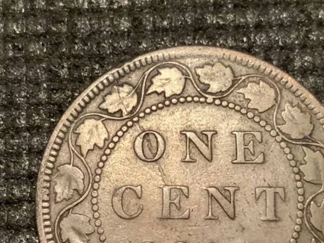 Canada 1886 - 1 Cent - Obverse 2 / Victoria Large Cent 2