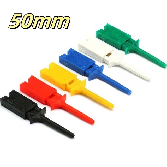 Mini Grabber SMD IC Test Hook Clips – Silikon-Jumper-Kabel, 6 Farben, Für Logikanalysator & Multimeter – Ideal Für Feine Elektronik Mini Grabber SMD IC Test Hook Clips – Silikon-Jumper-Kabel, 6 Farben, Für Logikanalysator & Multimeter – Ideal Für Feine Elektronik