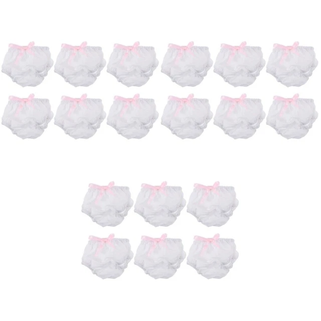 18 pz mutande decorative lavabili per bambole piccole