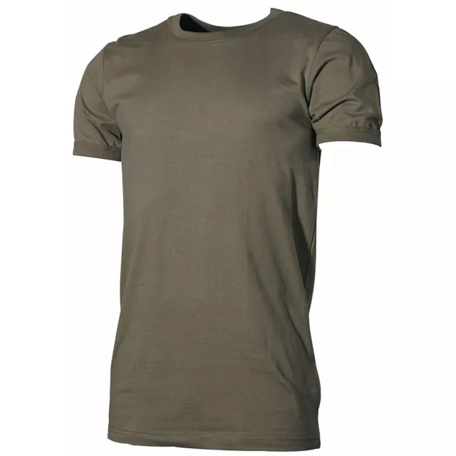 BW Bundeswehr Unterhemd kurzarm oliv 4-10 T-Shirt halbarm grün Baumwolle Neuware