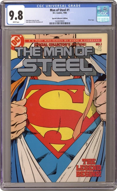 Man of Steel 1A Direct CGC 9.8 1986 1620039001
