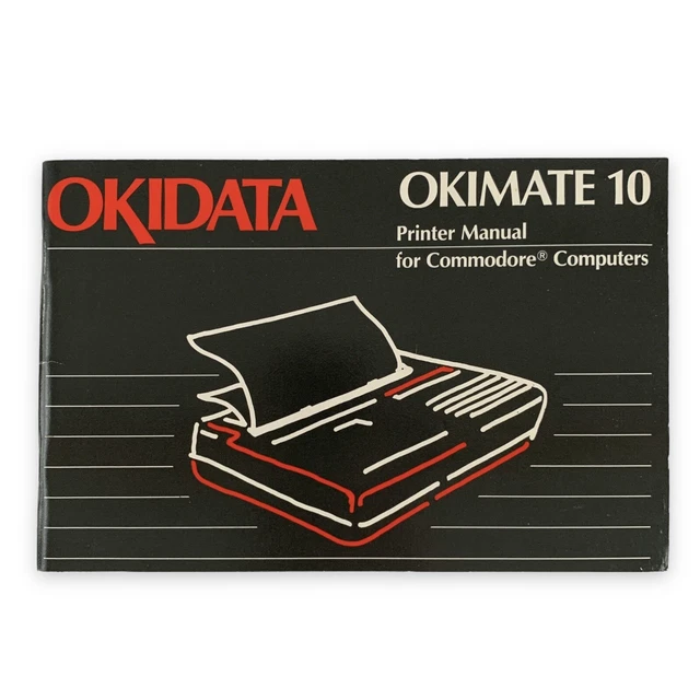 Okidata Okimate 10 Printer Manual VTG 1985 Commodore Computers
