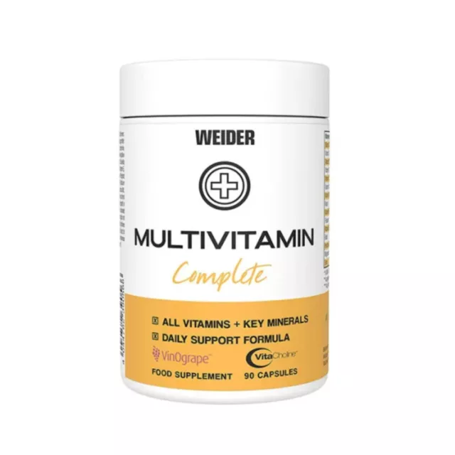 (410,29 EUR/kg) Weider Multivitamin 90 Kapseln Vitamine Mineralien Gesundheit