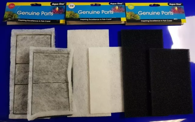 Aqua One AquaStyle 620, Filter Carbon/Sponge/Wool Media Cartridge