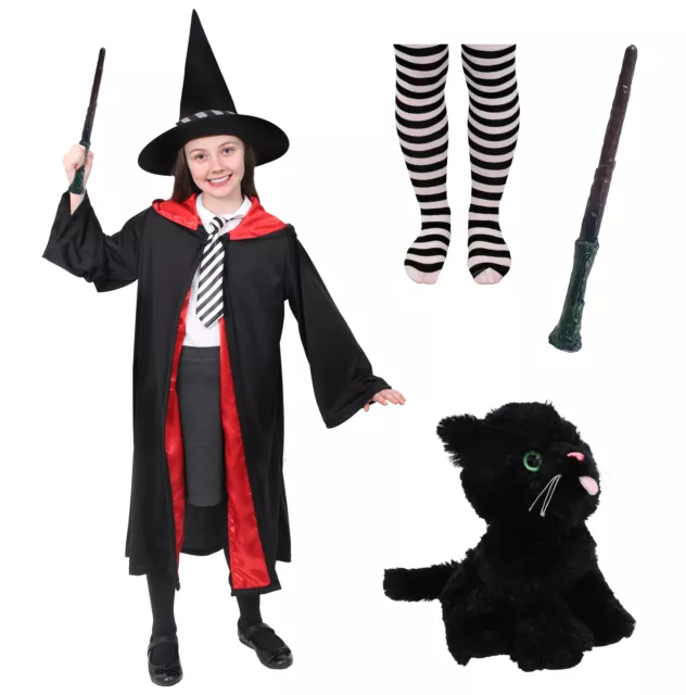 Girls Worst Witch Costume World Book Day Character Mildred Hubble Fancy Dress