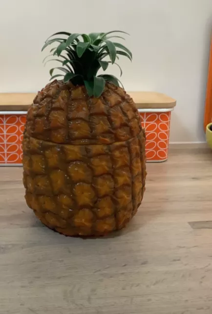 Vintage ice cooler / bucket pineapple