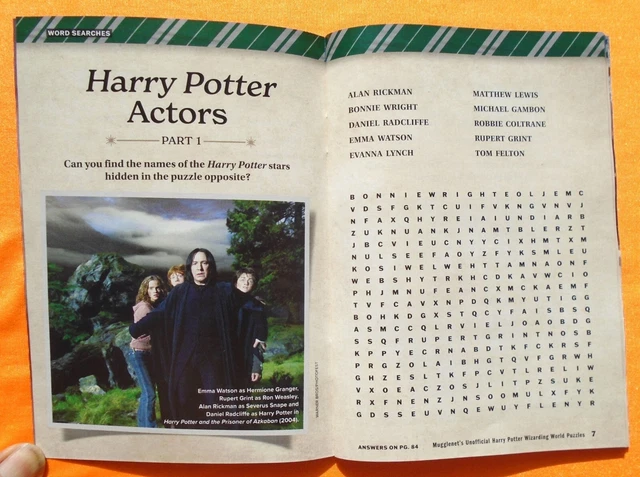HARRY POTTER WORLD Puzzles Magazine Fall 2023 Mazes Trivia 98 Pages ...