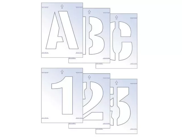 Scan - Letter & Number Stencil Kit 25mm