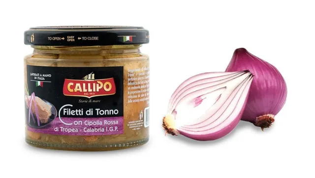 Filetti Di Tonno Con Cipolla Rossa Di Tropea Calabria Igp -Callipo -Gr.  200