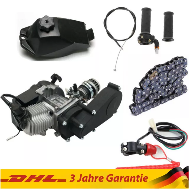 49CC Einzylinder Complete Engine Motor Kit Für 2-Takt Pocket Bike Mini Dirt Bike