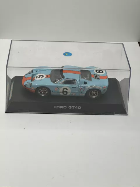 Scalextric 1/32 Slot Car, Computer Chip,  Ford GT40, Runs, No Reserve