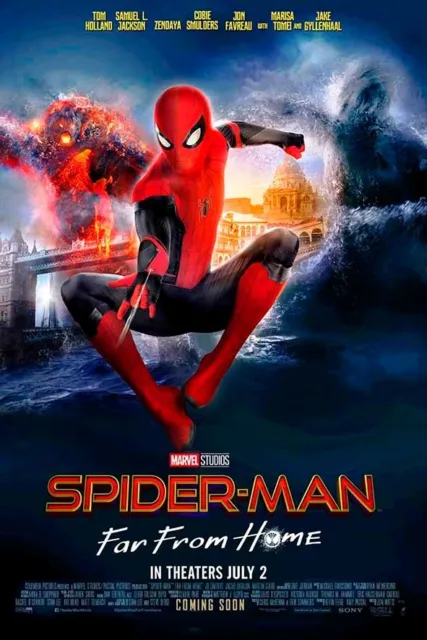 Poster Manifesto Locandina Pubblicitaria Cinema Epoca Stampa Vintage Spiderman