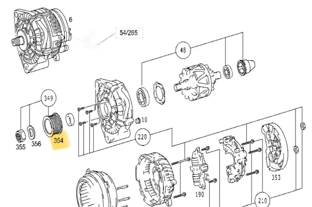 MERCEDES TRUCK TRUCK Om457/501/502 Pulley Alternator Belt Oem ...