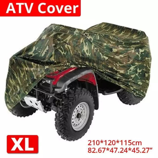 XL CAMO ATV Quad Bike Cover Waterproof for Honda FourTrax TRX 125 250 300 350